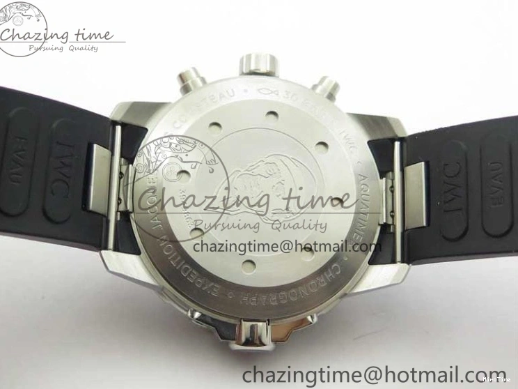 MIROTIME 1224 Aquatimer Chrono IW376803 V6F 1:1 Best Edition Blue Dial on Ruber Strap A Neat 7083